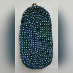 Vintage 60s Japan Beadies Crocheted Cigarette Eyeglass Case by Counterpoint